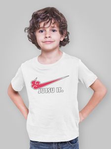 Nike Parodie Naruto Jutsu It Bio Baumwolle T-Shirt Jungen Dorf Kids Shirt Comic