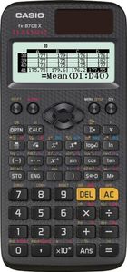 Casio FX-87DE X, Vrecko, Vedecká kalkulačka, Batéria / solárny, Čierna