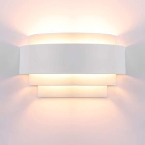 1 Stücke 12W Wandleuchten LED Innen Modern Wandlampe Treppenhaus up and down Flurlampe LED Acryl Wandbeleuchtung für Wohnzimmer Korridor Schlafzimmer, Warmweiß [Energieklasse A++]