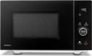 MEDION Mikrowelle mit Grill und Heißluft (25 Liter, 900 Watt, 1100 W Obergrill & 500 W Untergrill, 2100 Watt Heißluftfunktion, 11 Programme, 10 Leistungsstufen, Edelstahl, MD12041) [MODELL 2025]