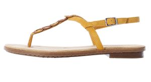 Rieker Damen Sandalen  Sandaletten Zehentrenner 64276-68, Größe:42 EU, Farbe:Gelb