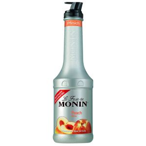 Monin Fruchtpüree Mix Peach Pfirsich 1L für Cocktails Milchshakes (1er Pack)