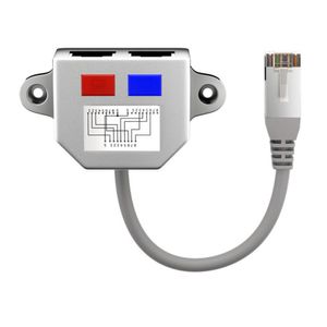 CAT5 RJ45 Splitter CAT Ethernet ISDN T-Adapter