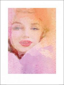 Frauen Poster Kunstdruck - Lady In Rose (80 x 60 cm)