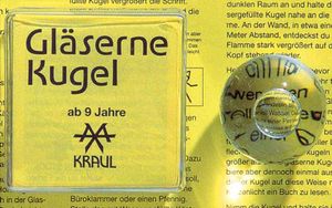 Gläserne Kugel Experimentierkasten