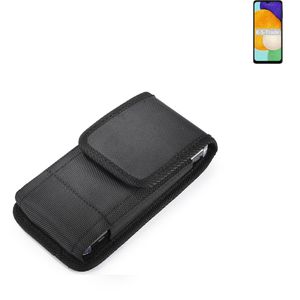 Holster Gürteltasche kompatibel mit Samsung Galaxy A13 5G Holster Gürtel Tasche wasserabweisend Handy Hülle Schutz Hülle Outdoor schwarz K-S-Trade