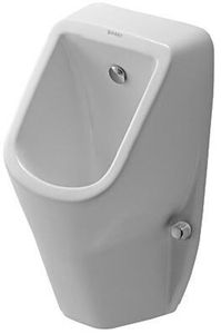 Duravit Urinal RIMLESS D-CODE 305 x 290 mm, Zulauf von hinten ohne Fliege HygieneGlaze weiß