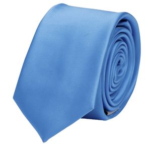 Fabio Farini Krawatten und Schlips im Eleganten Blau 6cm, Breite:6cm, Farbe:Uranus