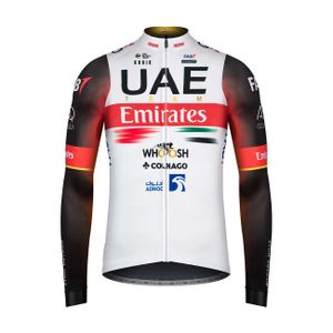 Gobik Langarm Fahrradtrikot für den Winter - UAE 2022 PACER - Rot/Weiß XL