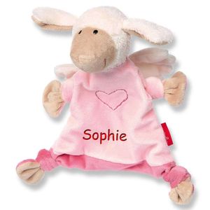 Sigikid Schmusetuch 42372 Schutzengel rosa mit Namen bestickt Baby Geschenk zur Geburt Schnuffeltuch