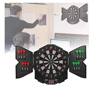 Elektronische Dartboard Dart-set , Dartscheibe mit 12 Darts,27 Spiele und 216 Trefferoptionen für 8 Spieler 47X54.6X3cm