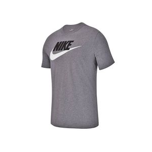 Nike M Nsw Tee Icon Futura Dk Grey Heather/Black/Whit L