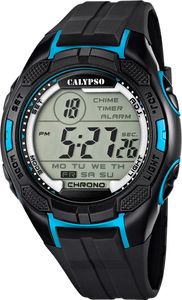 Calypso Uhr by Festina Herren Digital K5627/2 schwarz blau 10 ATM