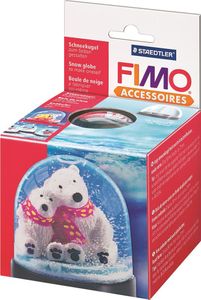 FIMO Schneekugel rund Durchmesser: 90 mm Höhe: 75 mm