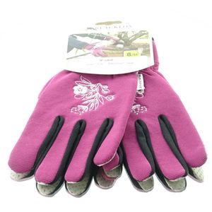 BLACKFOX® Garten - Handschuhe Lady´s Line Lila/Violett mit Dekor Größe 8/M