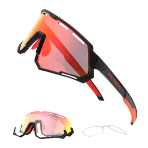 ROCKBROS Polarisierte/ Photochrome 2 in 1 Sportbrille, UV-Schutz, für Outdoor-Aktivitäten