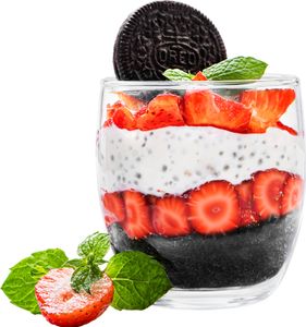 KONZEPT Dessertgläser 12-teiliges Set aus Glas, große Gläser für Nachtisch, perfekt für Tiramisu, Panna Cotta, Pudding, Joghurt-Müsli und Schichtdesse