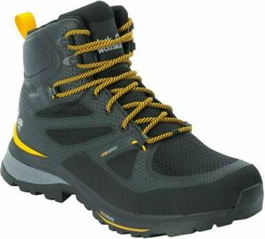 Męskie buty outdoor Jack Wolfskin Force Striker Texapore Mid M Black/Burly Yellow 41