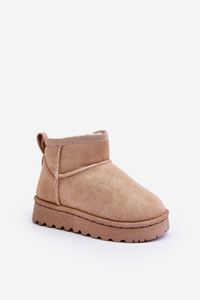 Gefütterte Kinder Schneestiefel Beigefarbene Nallita  28