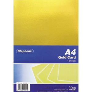 Stephens - Pappe, Metallic, A4 4er-Pack SG19661 (A4) (Gold)
