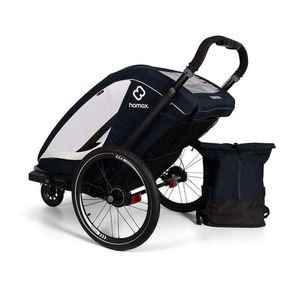 Hamax Breeze One Kinderfahrradanhänger für 1 Kind, Farbe:Black