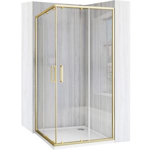 Sprchový Kout REA CITY BRUSH GOLD 90x90