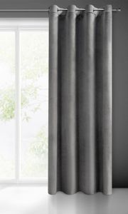 Eurofirany Samtvorhang mit Ösen Melanie Stahl, 140cm x 250cm