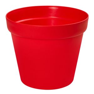 Blumentopf Pflanzkübel rund Topf Übertopf Kunststoff  D 26 cm Rot