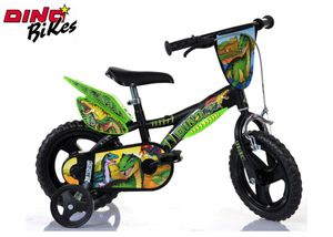 Dino Bikes Detský bicykel Dinosaur Green 12"