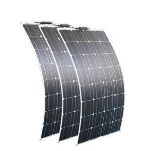 Solární panel, výkon 200 W, flexibilní design, 3 kusy 100 W