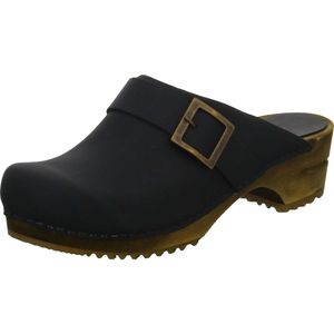 Sanita Wood-Urban Open Clog Black Gr.39