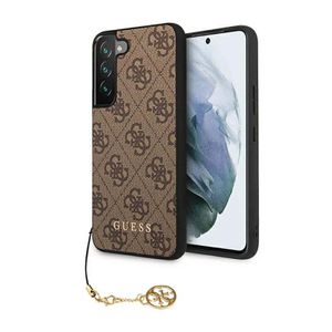 Guess 4G Charms Collection Schutzhülle Samsung Galaxy S23 Plus Braun