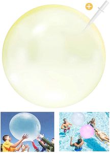 3x Wasserball  Bubble Ball Riesenblase Gummi Ball Aufblasbarer Riesen 120cm 