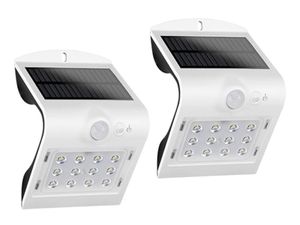 2er SET - LED SolarLAMPEN Downlight für draußen Wandleuchten Außenleuchten