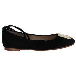 Baleriny damskie CLARKS Grace Marion z czarnego zamszu 37