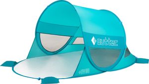Outtec® Strandmuschel mit UV Schutz - Pop Up Zelt, Strand Sonnenschutz, Windschutz, Strandzelt - für Baby, Kinder und Erwachsene