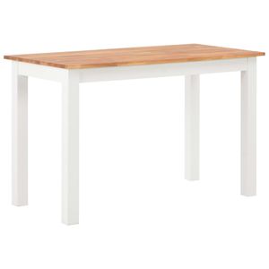 !! Landhaus Esstisch - Küchentisch Esszimmertisch Tisch 120 x 60 x 74 cm Massivholz Eiche,Leichter Aufbau HOMMIE #(597952