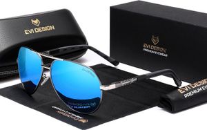 Polarisiertes UV400 Sonnenbrillen-Set XXL mit Etui - AVIATOR, blau versilbert Polarisiertes UV400 Sonnenbrillen-Set XXL mit Etui - AVIATOR, blau versilbert
