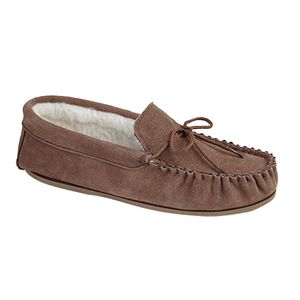 Mokkers pánske papuče Oliver s vlnenou podšívkou DF1117 (44 EU) (Dark camel)