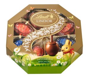 Lindt Lindor Mischung Kassette gefüllte Ostereier Schokolade 144g