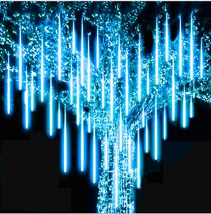 8 Röhren LED Meteorschauer Lichterregen Schneefall Eiszapfen Regentropfen Weihnachten Lichterkette