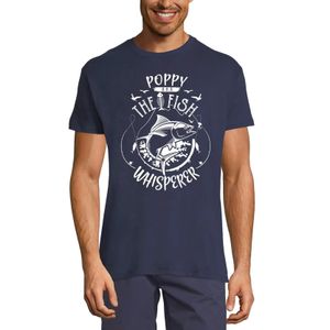 Herren Grafik T-Shirt Poppy alias die Fischflüsterin Fischerin – Poppy Aka The Fish Whisperer Fisherman – Öko-Verantwortlich Vintage Jahrgang Kurzarm
