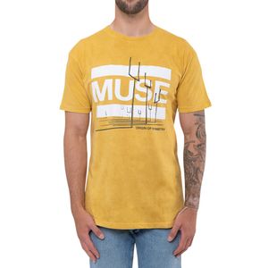 Muse - "Origin Of Symmetry" T-Shirt für Herren/Damen Unisex RO3929 (XXL) (Gelb)