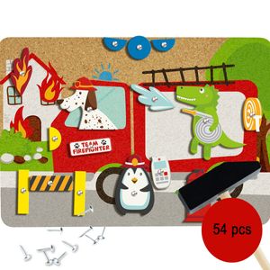 Hammerspiel Feuerwehr 54 Teile Nagelspiel für Kinder Spielzeug