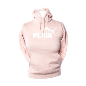 PUMA Damen Pullover - ESS Logo Hoodie FL, Rundhals, Langarm, Kapuze, uni Pink (Rose Quartz) XS