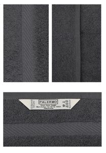 Betz 6er Handtuch-Set PALERMO 100% Baumwolle 100x50 cm Farbe - anthrazit
