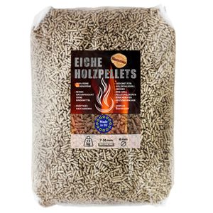 Eiche Pellets 15 kg Grill Smoker Holz Pizzaofen BBQ Pellet Outdoor Ofen Grillen Chunks Holzpellets Garten Räuchern Pizza Wood Smoke Zubehör Rauch Flameup