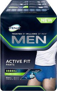 TENA Inkontinenzhosen MEN ACTIVE FIT PANTS PLUS L/XL Größe L für Männer, 8 St. TENA Inkontinenzhosen MEN ACTIVE FIT PANTS PLUS L/XL Größe L für Männer, 8 St.