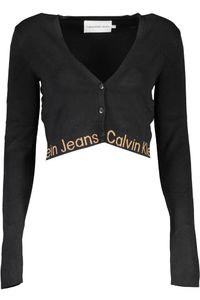 CALVIN KLEIN Strickjacke Damen Textil Schwarz SF16528 - Größe: L