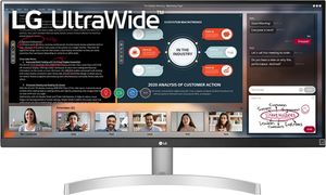 LG 29WN600-W, 73,7 cm (29"), 2560 x 1080 px, Ultrawide Full HD, LED, 5 ms, Strieborná